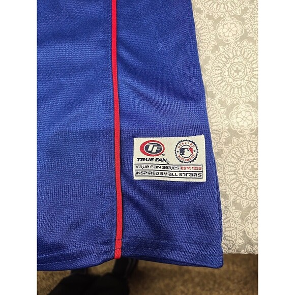 Chicago Cubs Baseball Jersey True Fan MLB Licensed XL Blue Red - Picture 2 of 6